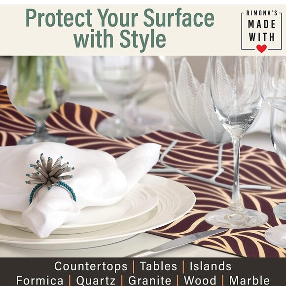 Thermo Heat Resistant Table Runner and Trivet for Hot Dishes  Waterproof Hot Pla - Picture 5 of 8